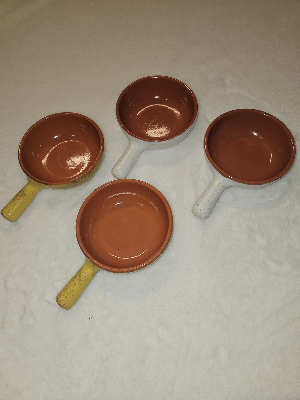 De Silva Italian Terracotta Baking Soup Crock With Handle Made In Italy Set Of 4